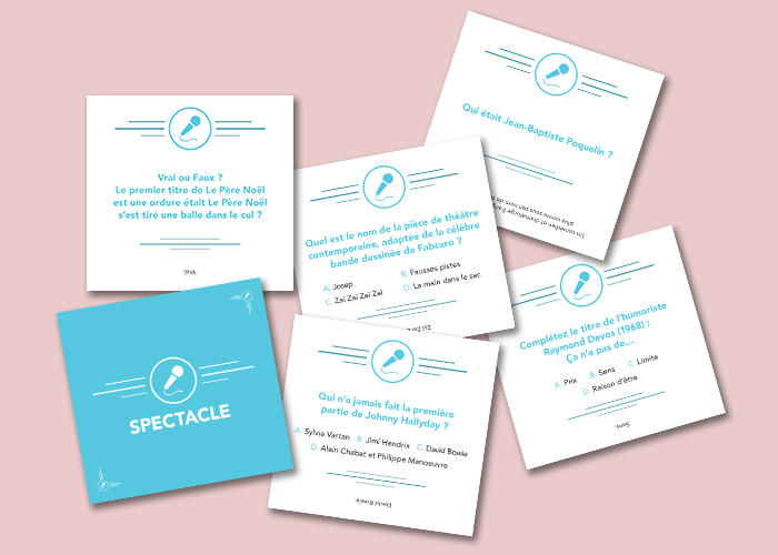 exemples de questions pour le theme du spectacle
